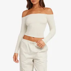 Pilates Training Wear Yoga Top For Women - Glacier White - View 1