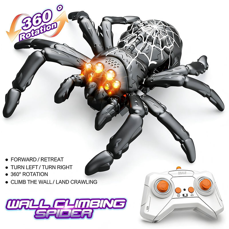 Cross-border Remote-controlled Wall-climbing Spider Lizard Childrens Toy 6