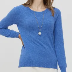 Round Neck Pure Wool Women's Long Sleeve Pullover Loose Sweater - Flower Basket - View 1