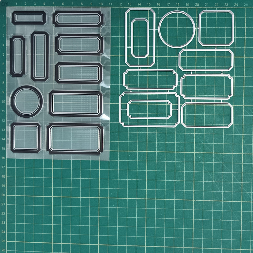 Contour Label Silicone Transparent Stamp