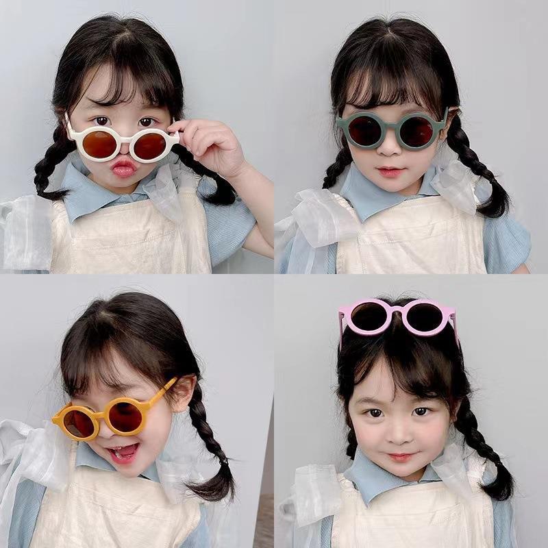 Children's Sunglasses Vintage Round Frame Sun Glasses - Image 9