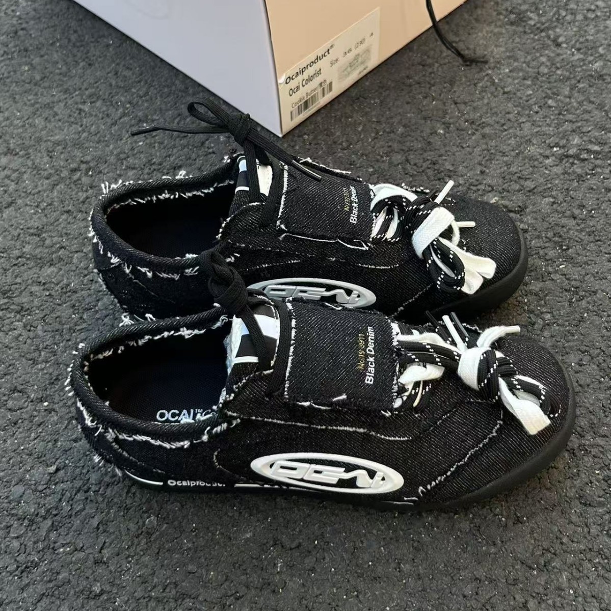 High-end Contrast-color Design Casual Flat Shoes For Commuting