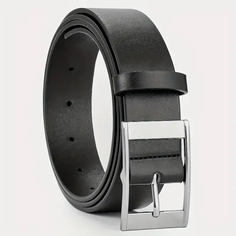 All-matching Pin Buckle Microfiber Eyelet Men and Women Belt