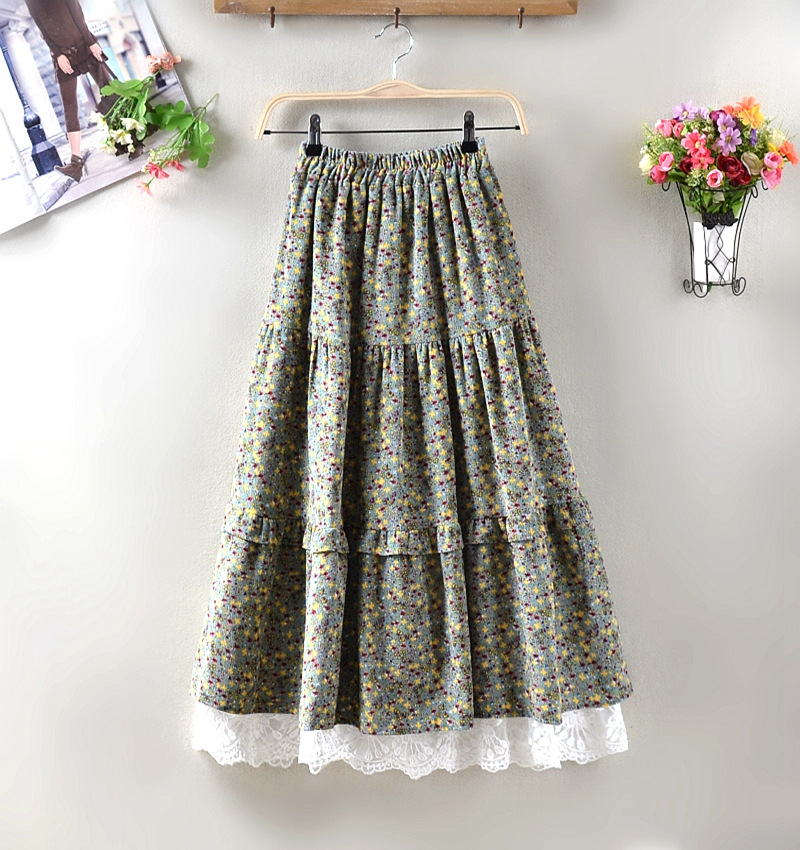 Lace All-match Long Skirt Pettiskirt