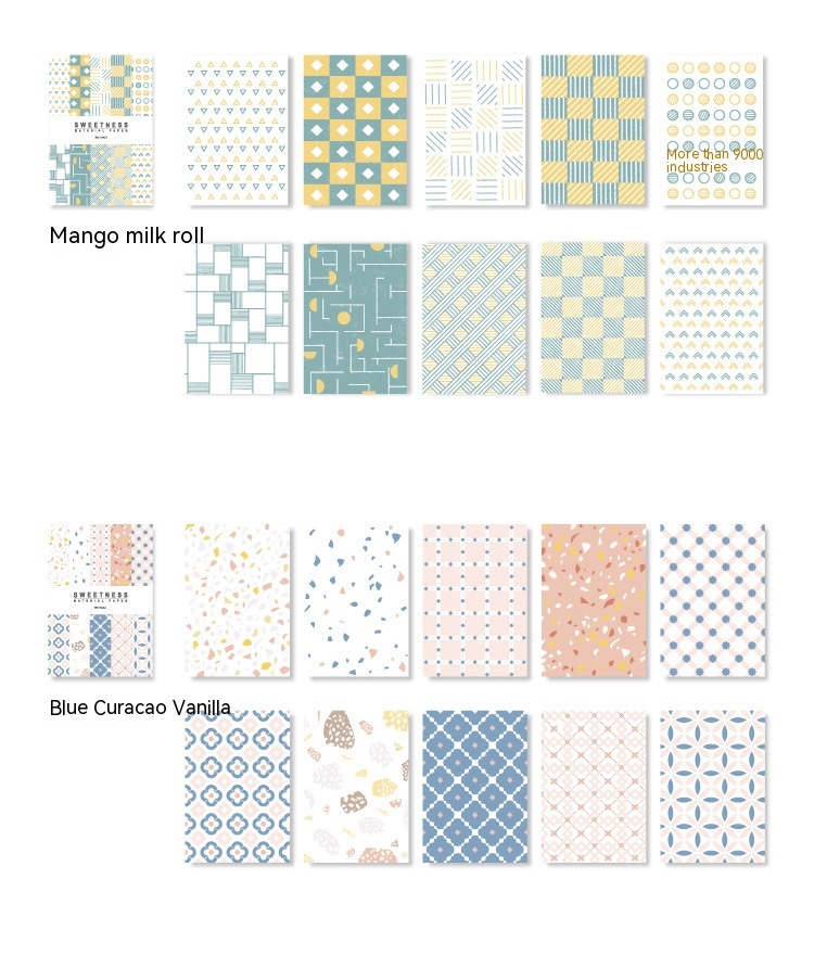 Retro Collage Material Paper Sweet Light Note Paper - Image 17