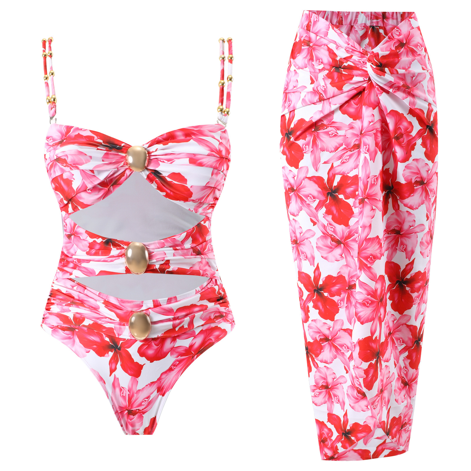Split Three-piece Bikini Swimsuit Women's Suit