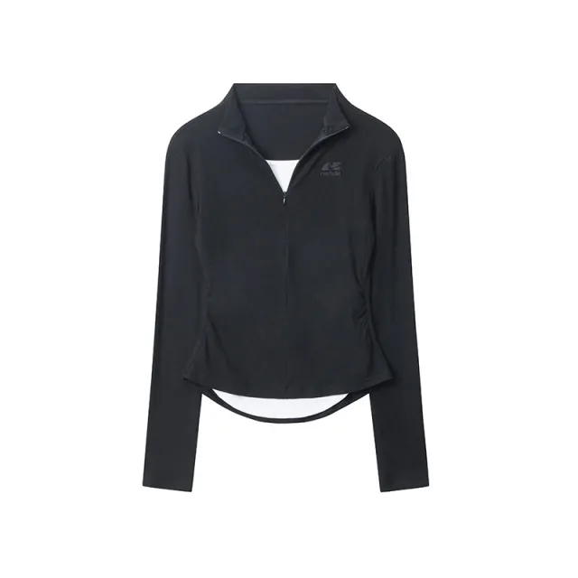 European And American Fake Two piece Long sleeved T shirt Women's Autumn Design Black - Shop at LoveMi