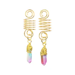 DIY Alloy Dreadlocks Spring Hanging Piece Pendant - Fy0233 Style - View 1