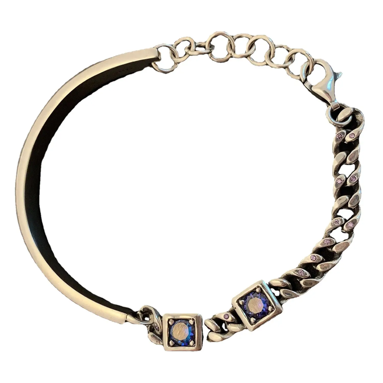 Women's Silver Stitching Bracelet Retro Fashion
