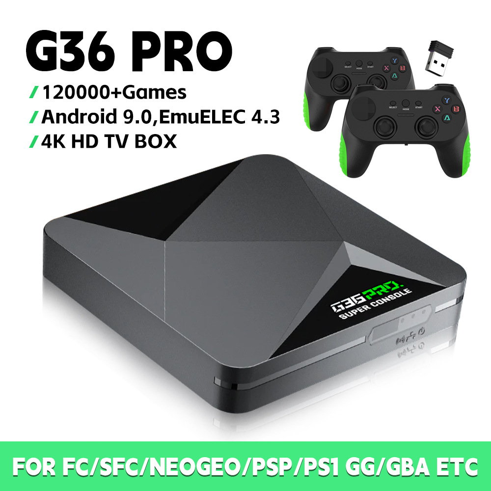 New G36 PRO Gaming Console TV Box 4K 3