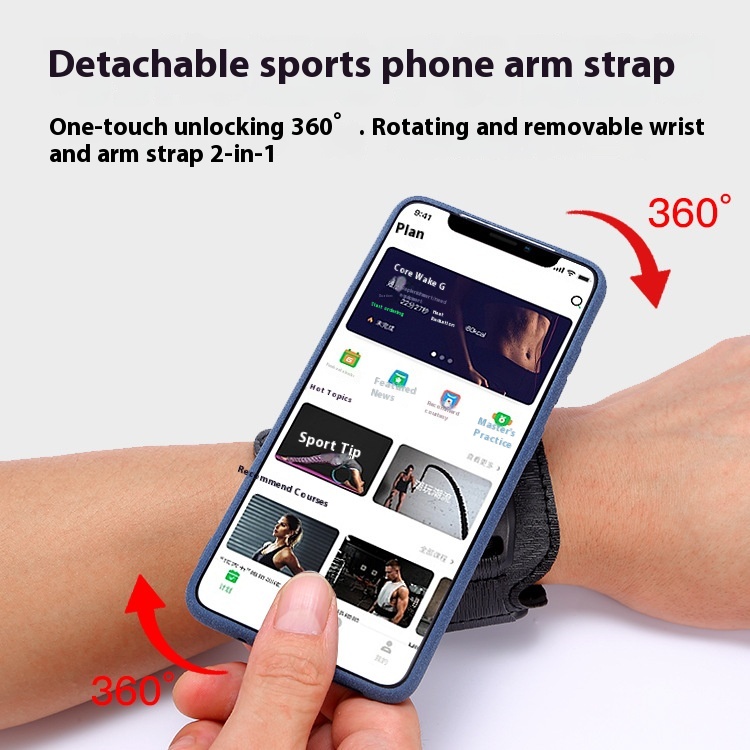 Takeaway Driving Mobile Phone Holder Running Sports Mobile Phone Arm Bag Wrist Bag Unisex Wrist Strap