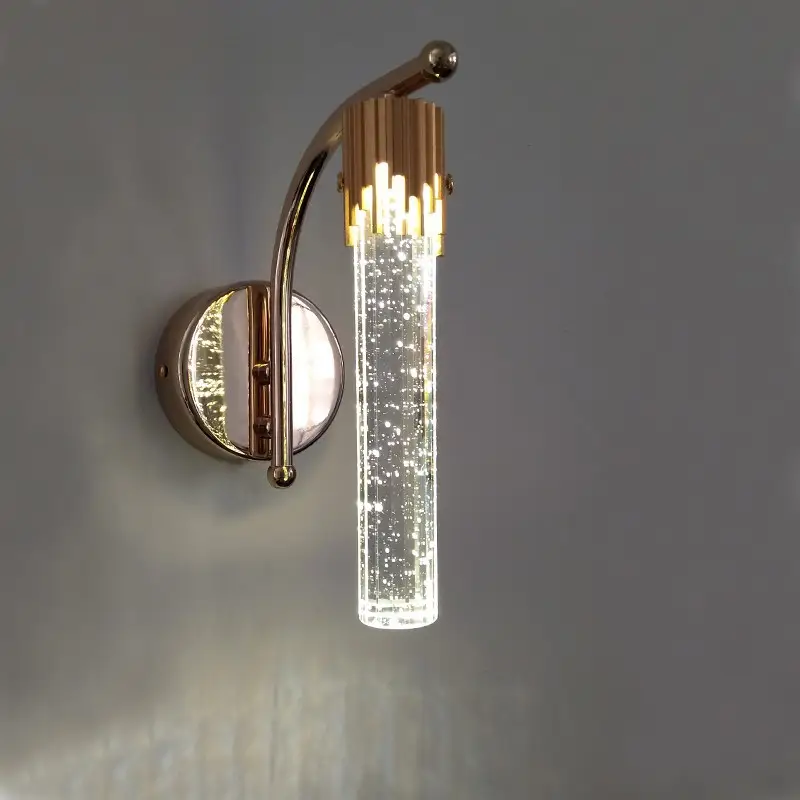 Simple Crystal Wall Lamp Living Room Wall Light Bulb