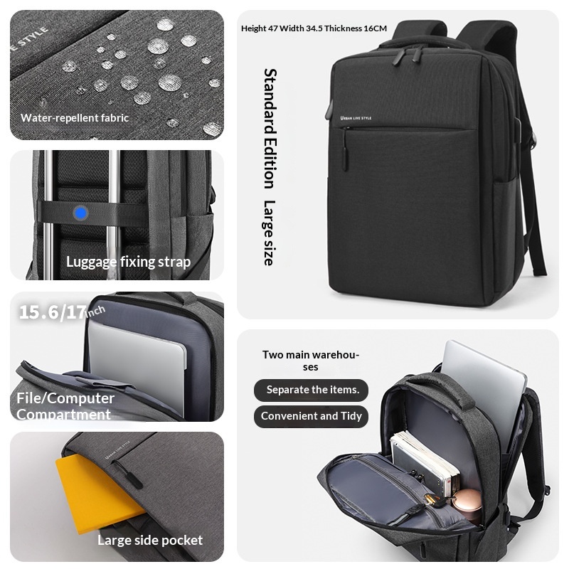 Simple And Elegant Backpack With A Dedicated Laptop Compartment 7
