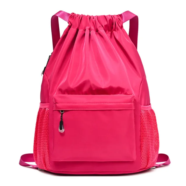 Simple Travel Fitness Large capacity Backpack Basketball Lightweight Backpack Rose - Shop at LoveMi