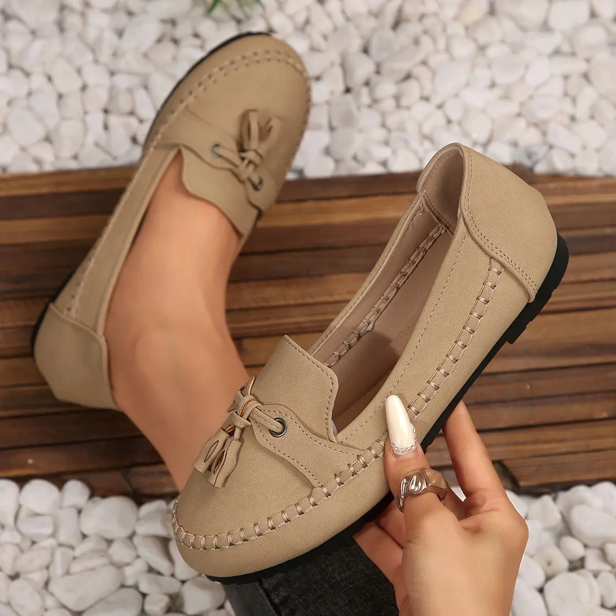 Women's Slip-on Casual Tassel Soft-Soled Shoes