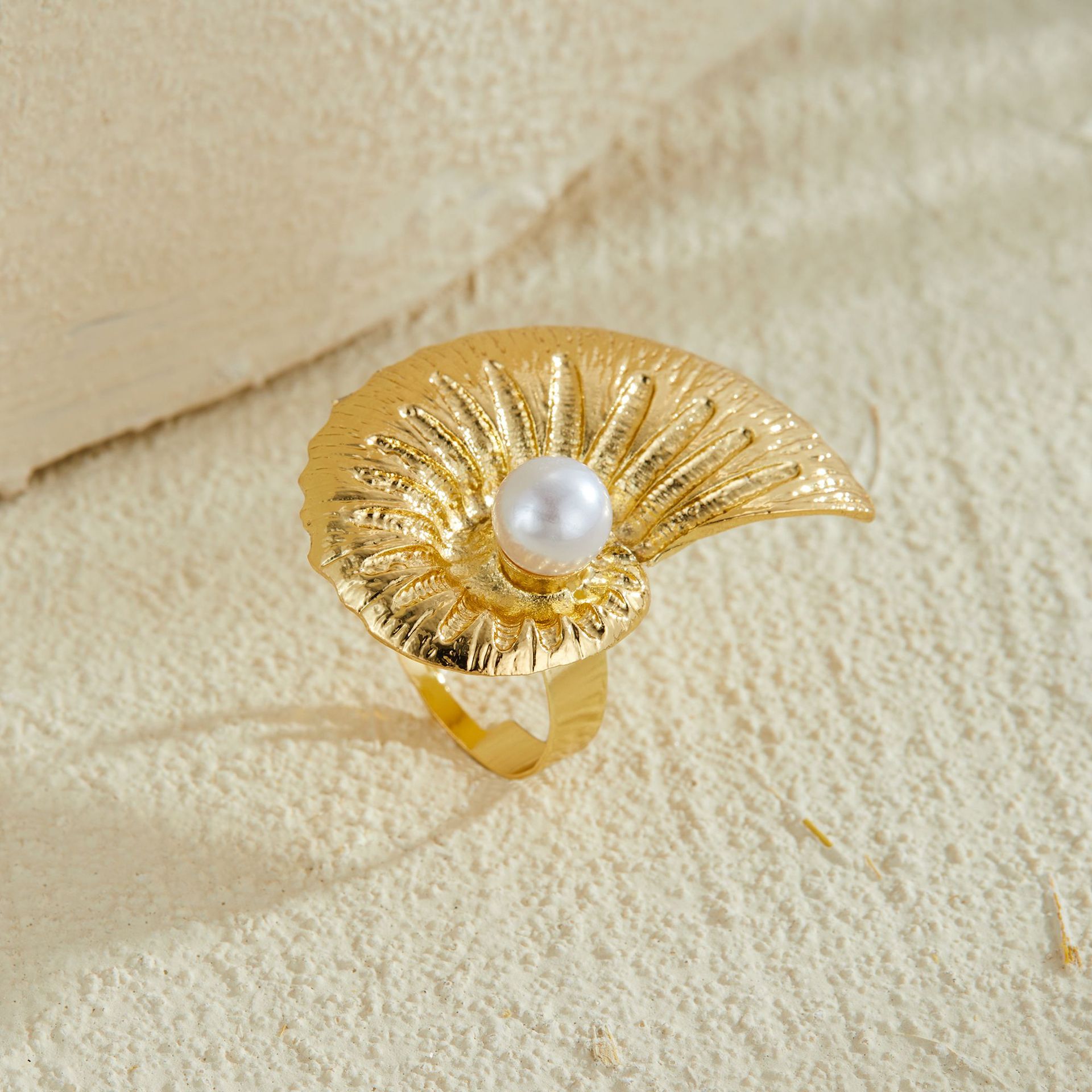 Five Petal Flower Stereo Flower Open Ring