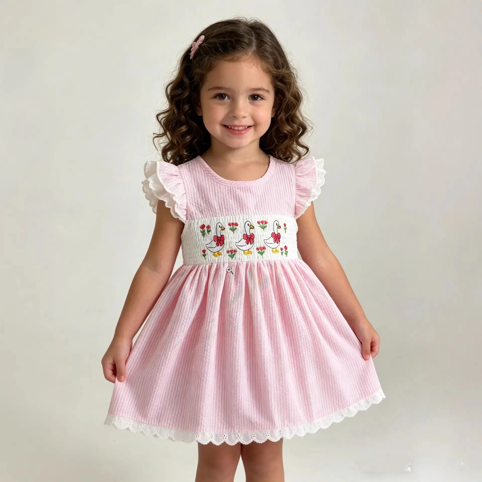 Girls Lightweight Breathable Fashionable Casual Dress