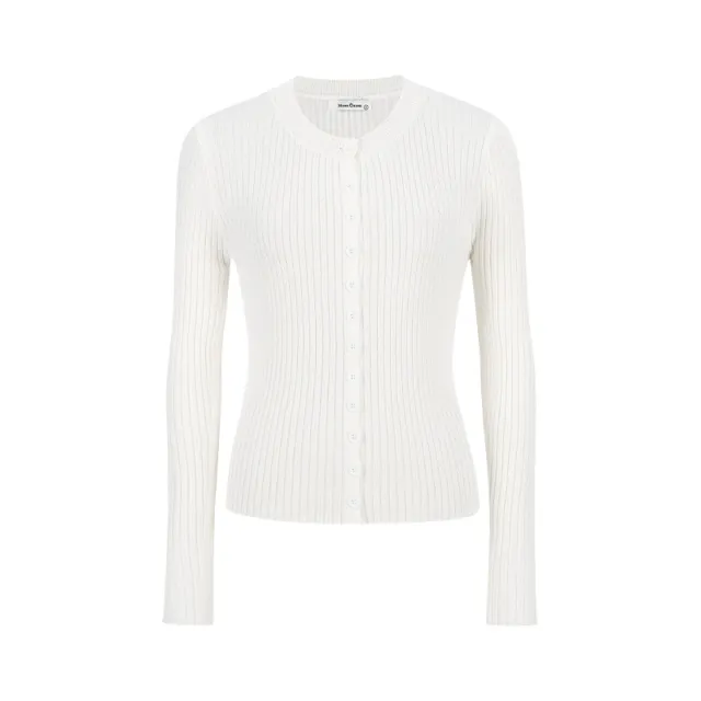 Casual Women's Single breasted Knitted Cardigan Jacket Inner Vest White - Shop at LoveMi