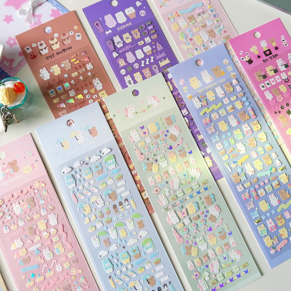 Oversized Sticker Series Featuring Adorable Little Bears