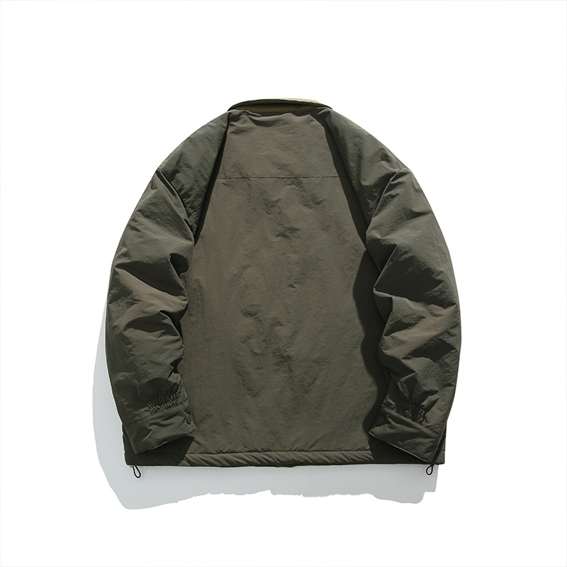 Lapel Warm Winter Personality Contrast Color Coat