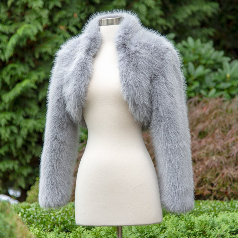 Women's Casual Faux Fur Coat - Lightweight Winter Warm Outerwear with Soft Texture and Classic Lapel Design