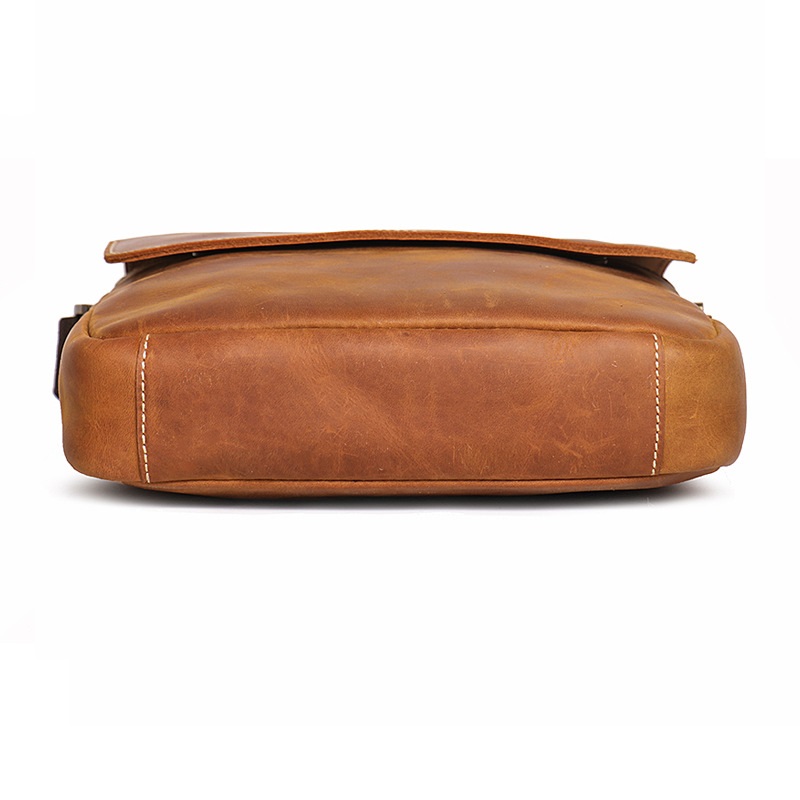 New Men's Handmade Genuine Leather Shoulder Bag