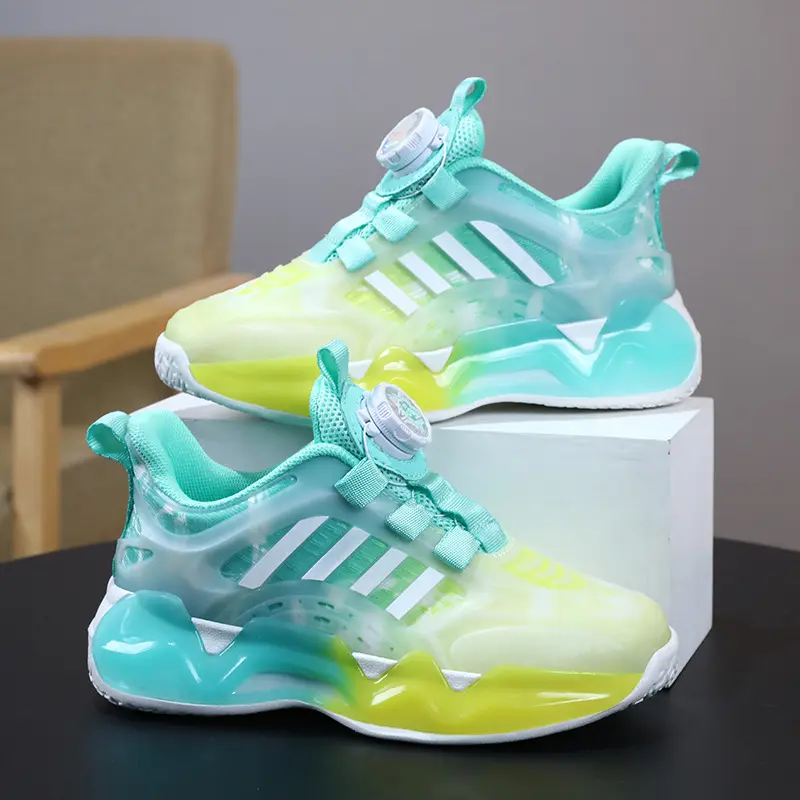 Children's Shoes Rotating Button Boy Non-slip Soft