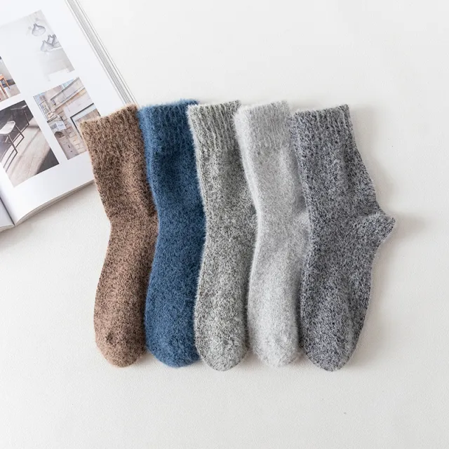 Thick Warm Socks Men's Parallel Line Wool Socks Average Size - Shop at LoveMi