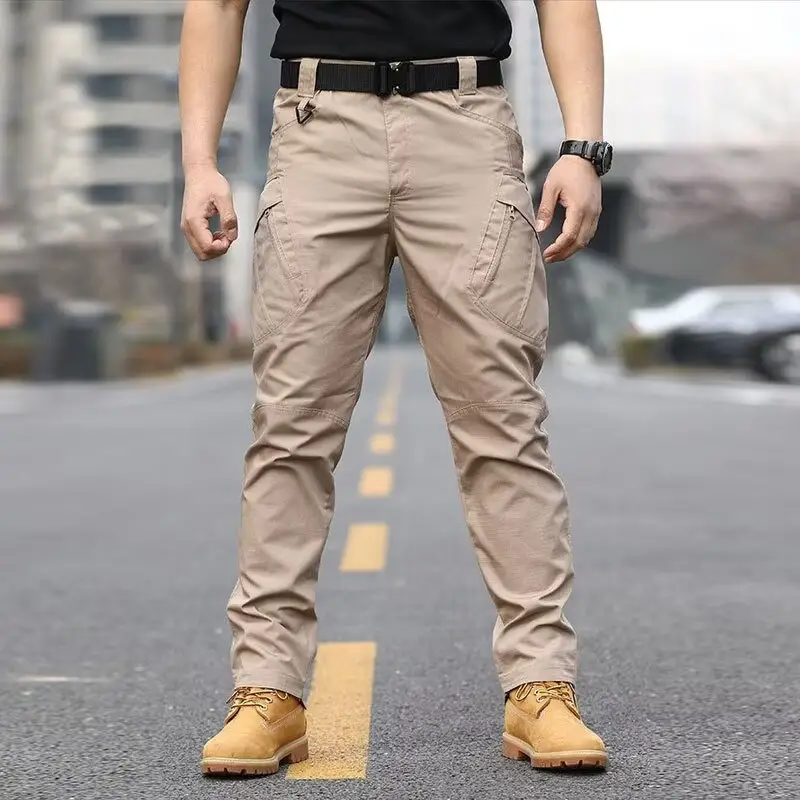 Mens Workwear Trousers High-Street Quick-Drying Military-Style Tactical
