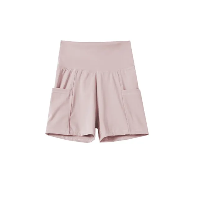 Women's Summer High Waist Belly contracting Safety Pants Cherry Blossom Powder M - Shop at LoveMi