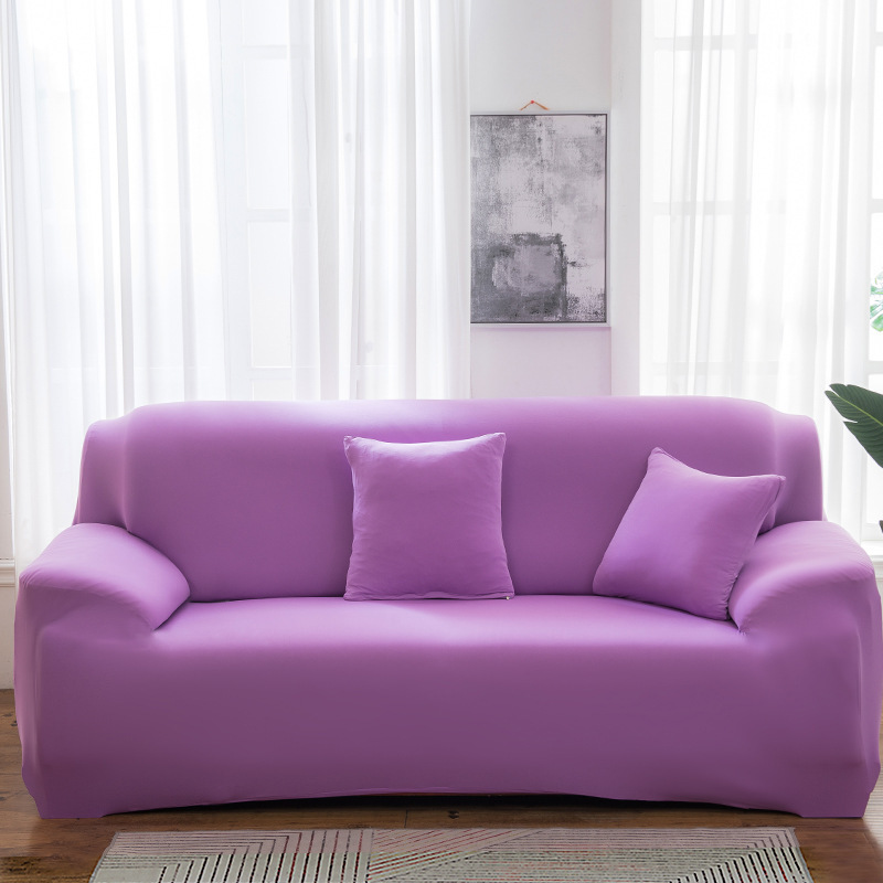 Simple Versatile Solid-color Stretch Sofa Cover For Home Use