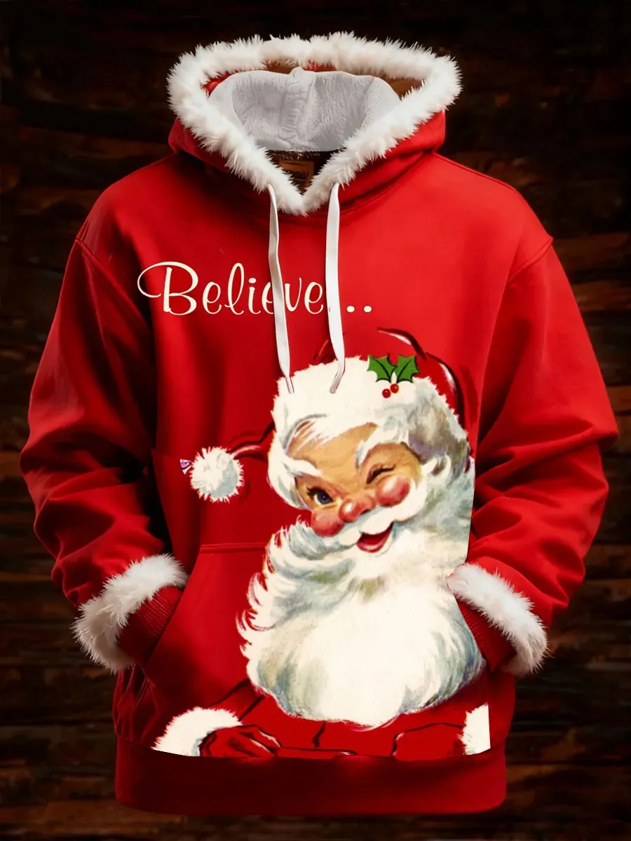 Women's Winter Merry Christmas Hoodie With Pockets - Cyzy25102916-L