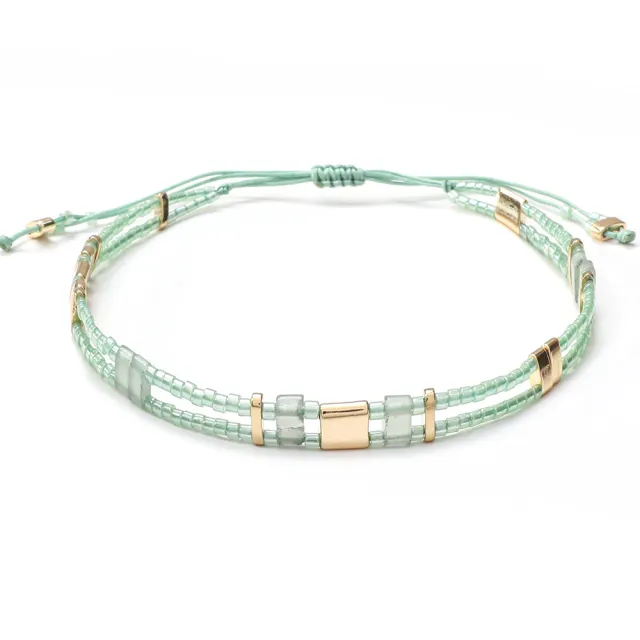 Bohemian Ethnic Style Simple Tila Beads Woven Beads Bracelet Xn2975 - Shop at LoveMi