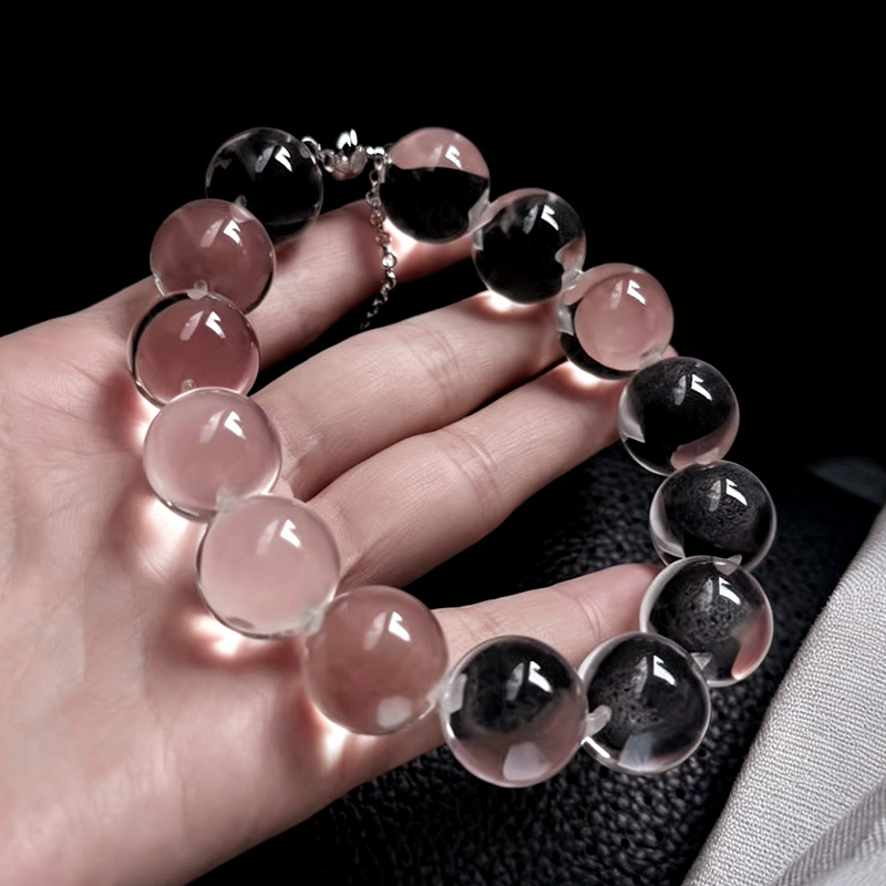 Natural Clear Quartz Loose Bead Bracelet