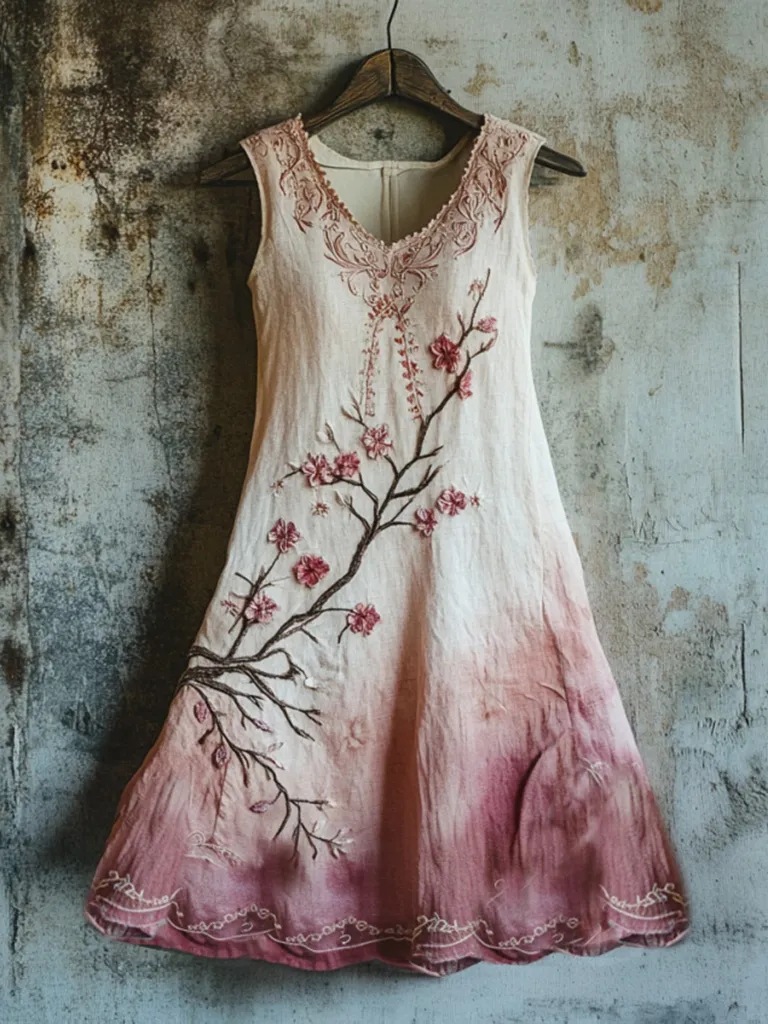 Womens Fashion Casual Printed Sleeveless Dress