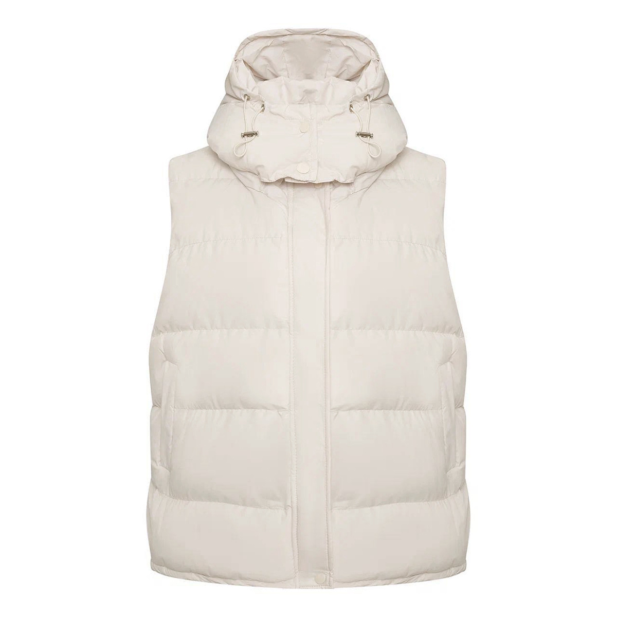 Women's Fashionable Outerwear Sleeveless Hooded Down Cotton Jacket