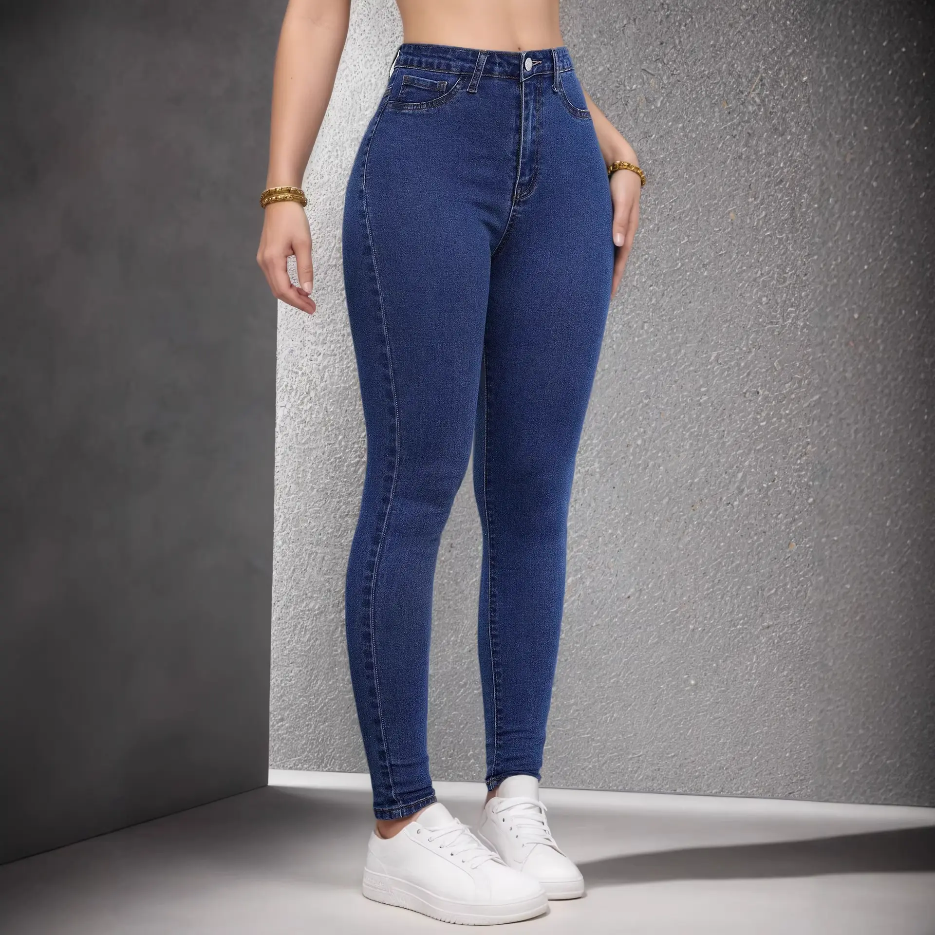 Stretchy Slim-fit Skinny Jeans High-waisted