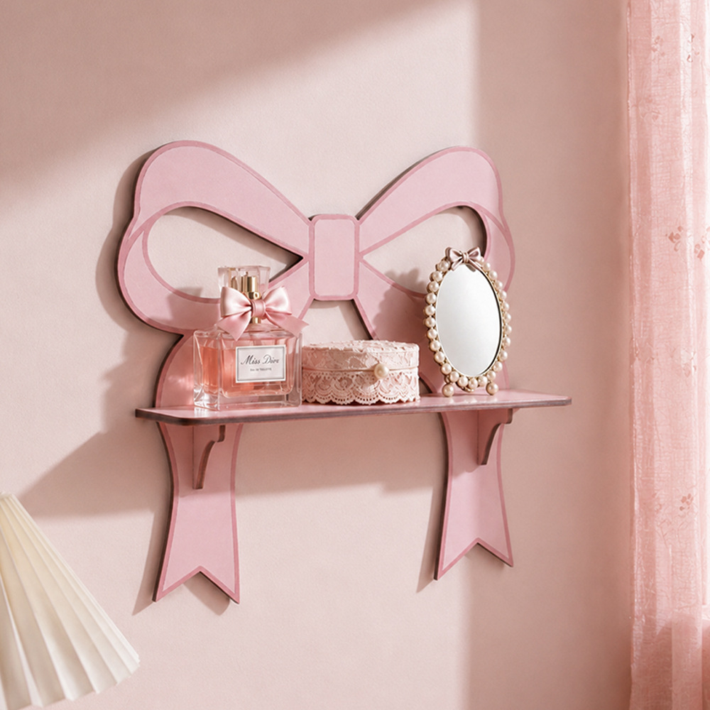 Best-selling Wooden Craft  Bow shaped Storage Shelf