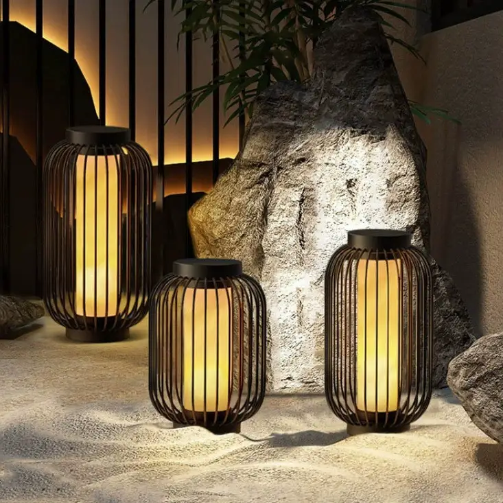 Solar-powered Birdcage Lawn Lights And Courtyard Landscape Lights