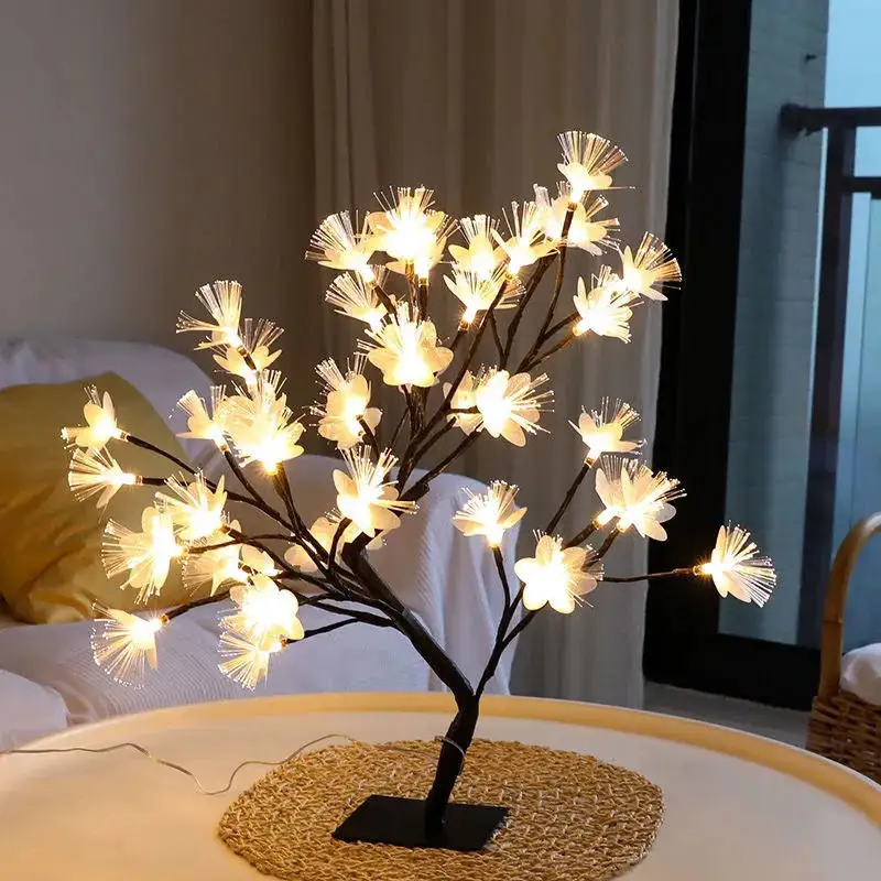 Cherry Blossom Voice-controlled Desk Lamp Room Atmosphere