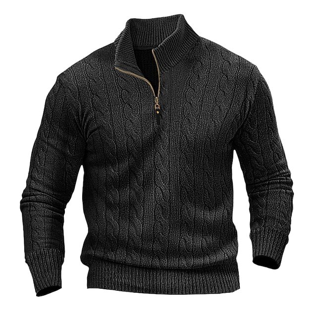 Men's Long-sleeved Sweater Casual Man - Picture 2 of 5
