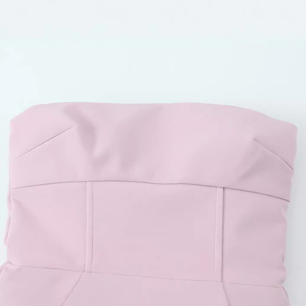 Bowknot Decoration Tube Top Short Type Dress