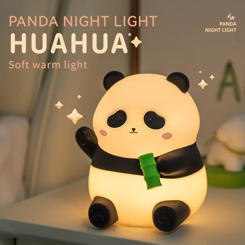 Title 3, Panda Mała lampka nocna USB Ładowanie Dwubiegow...