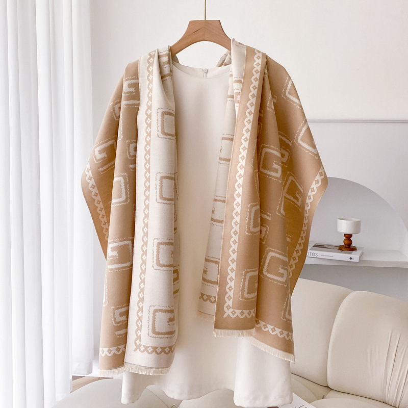 Warm Cashmere-like Thick Shawl Long Wild Scarf - Image 4