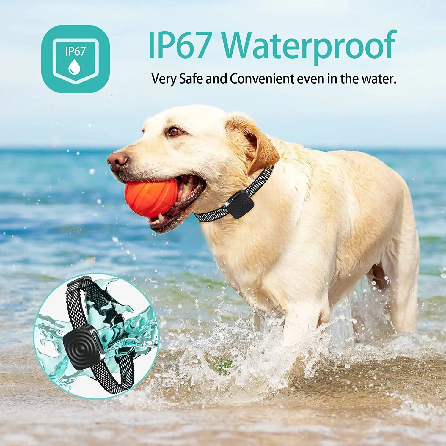 Fully Automatic Vibrating Waterproof Pet Collar