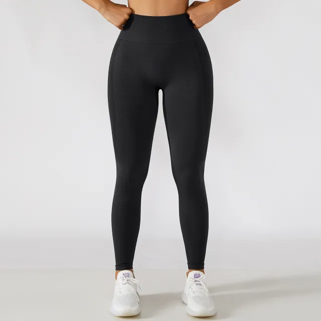 High Waist Workout Hip Lifting Sport Tights Running Black - Shop at LoveMi