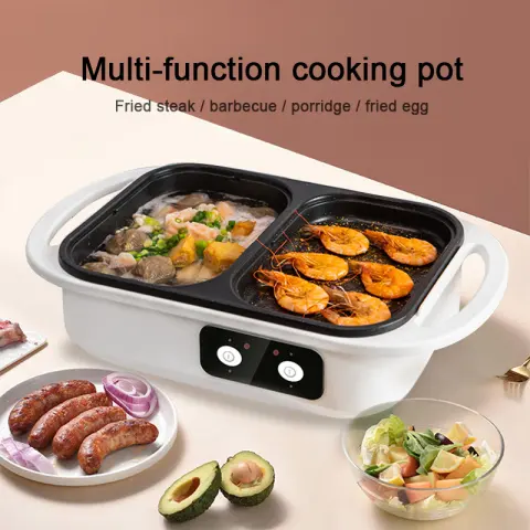 Multi-functional Dual-use Electric Caldron Frying Oven