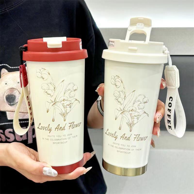 316 Double Drink Stainless Steel Insulated Linglan Coffee Cup
