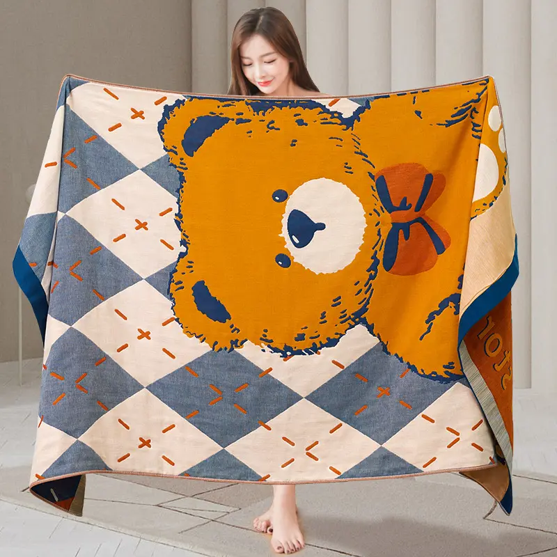 Four-layer Cotton Gauze Large Bath Towel Soft