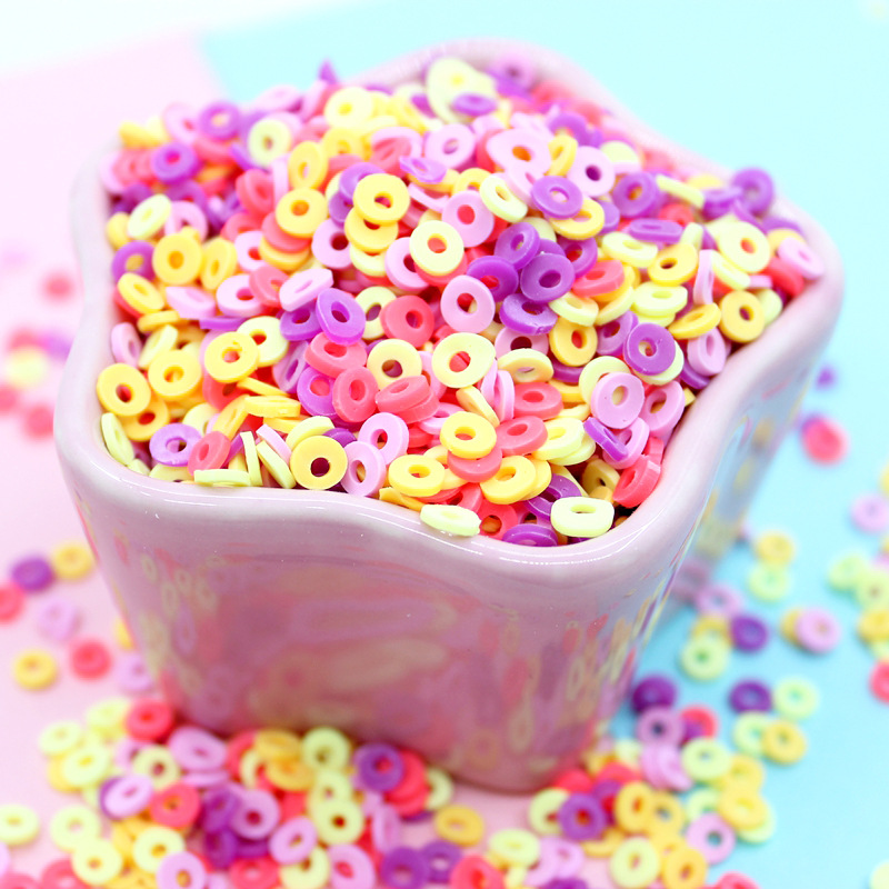 Slim Crystal Mud Squeezing Toy Filler Children Diy Handmade Beaded Material